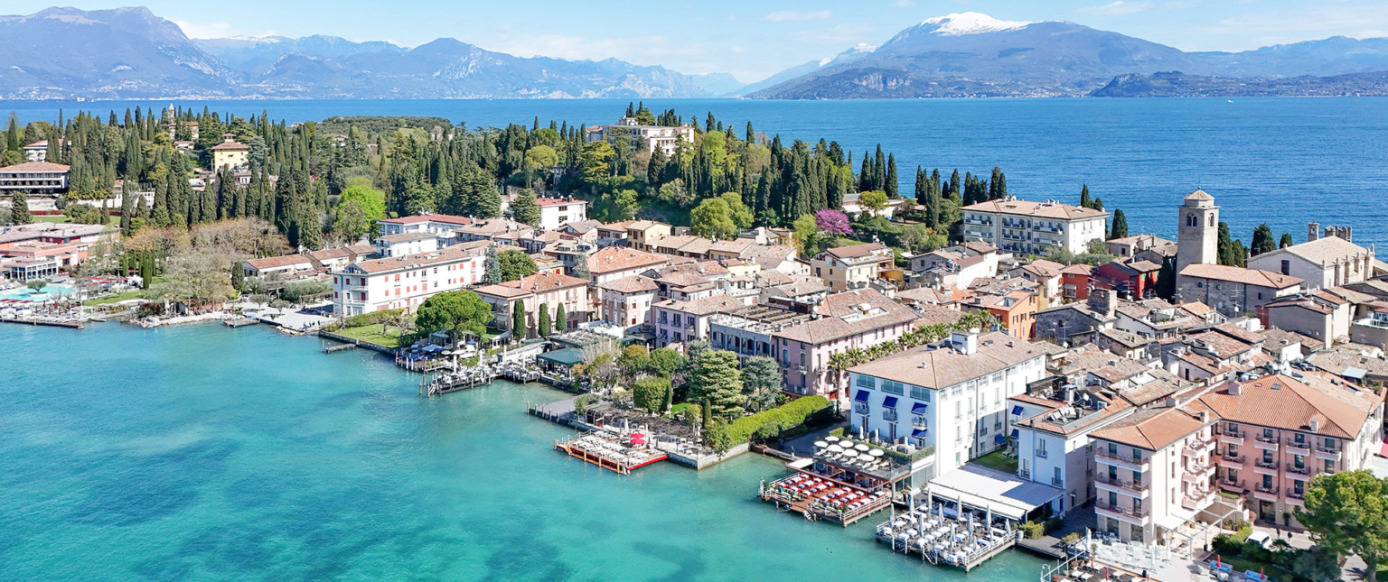 Panorama of Sirmione on Lake Garda