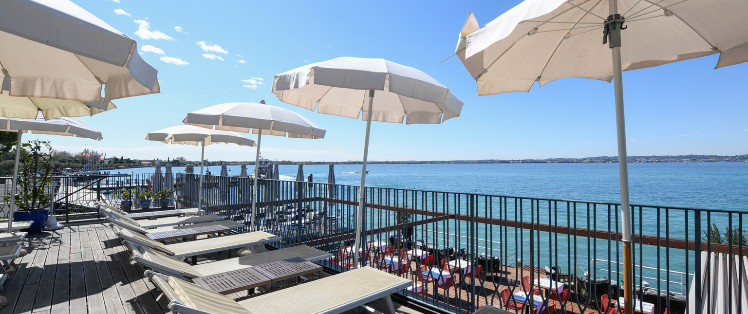 The lake terrace of Hotel Flaminia
